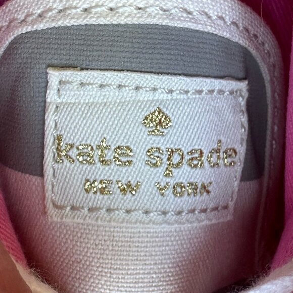 Keds Kate Spade Platform Triple Decker Women's Size 7.5 White Gray Striped Clean - Picture 11 of 12